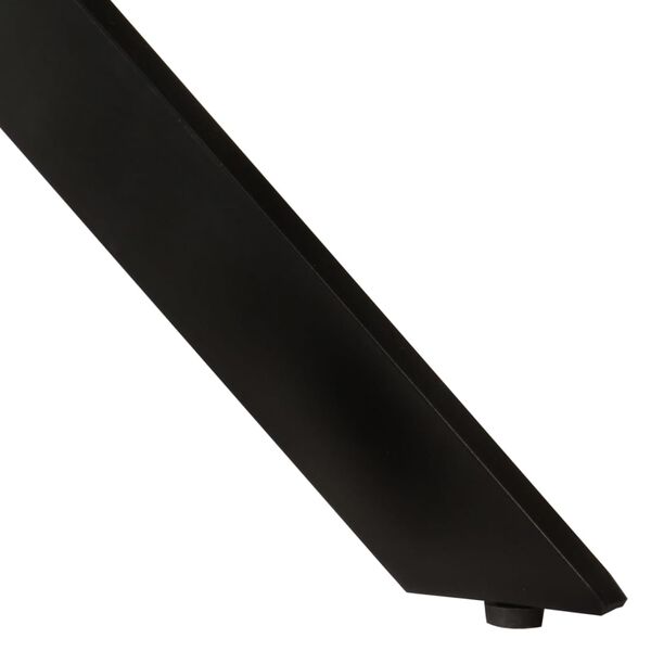 vidaXL Eettafel &Oslash;110x78 cm massief gerecycled hout en staal