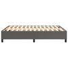vidaXL Boxspring bed kunstleer grijs 140x190 cm