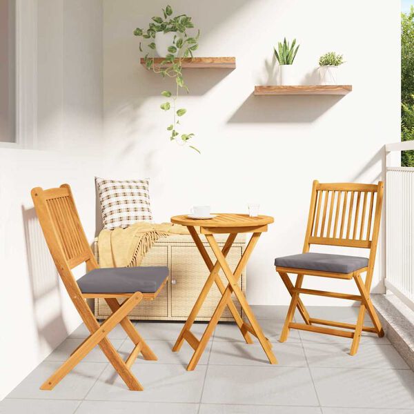 vidaXL Tuin Bistro Set 3 pcs Bruin Massief acaciahout