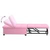 vidaXL Uittrekbare Slaapbank Roze 194 x 50 x 82 cm Stof