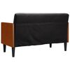 vidaXL Loveseat bank met bolsters zwart 110 cm fluweel