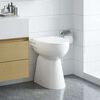 vidaXL Randloos Toilet 7 cm extra hoogte soft-close keramiek wit