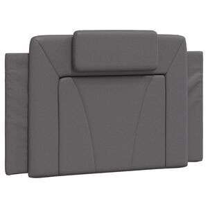 vidaXL Hoofdbordkussen "Viana" 80 cm kunstleer grijs