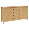 vidaXL Dressoir HILL Honingbruin 154 x 40 x 80 cm Massief grenenhout