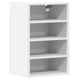 vidaXL Bovenkast Riga 40x29,5x60 cm bewerkt hout wit