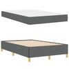 vidaXL Bedframe met matras Donkergrijs 120 x 200 cm Stof