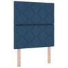 vidaXL Boxspringbed met Matras Donkergrijs 90x190 cm Blauw 80 x 200 cm