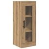 vidaXL Highboard Artisan Eiken 34,5 x 34 x 180 cm Bewerkt hout