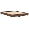 vidaXL Bedframe zonder matras 150x200 cm spaanplaat bruin eiken