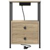 vidaXL Nachtkastje met lade Sonoma Eiken 40 x 31 x 60 cm Bewerkt hout