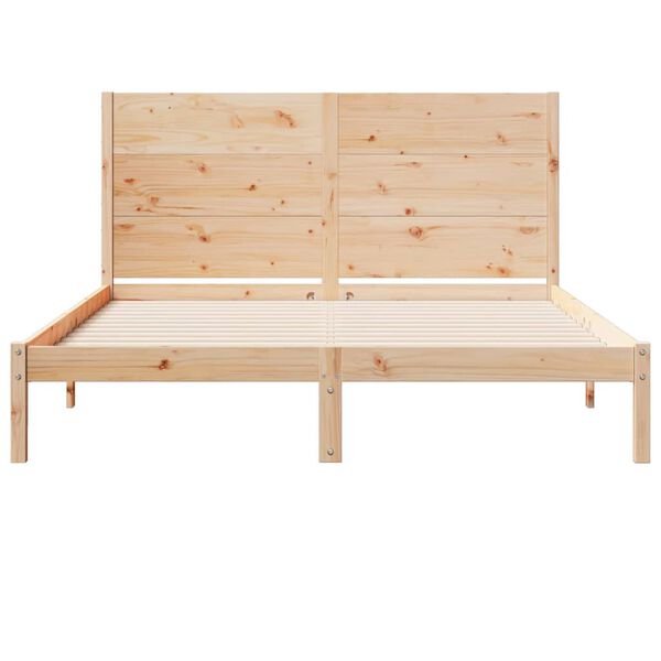 vidaXL Bedframe extra lang zonder matras massief hout 160x220 cm