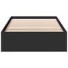 vidaXL Bedframe met lades bewerkt hout zwart 90x190 cm