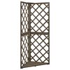 vidaXL Latwerk hoekmodel 50x50x145 cm massief vurenhout