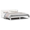 vidaXL Bedframe met hoofdeinde zonder matras 180x200 cm wit