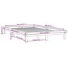 vidaXL Bedframe massief grenenhout wit 200x200 cm