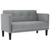 vidaXL Loveseat Bank Lichtgrijs 111 cm Stof