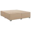 vidaXL Boxspring met matras kunstleer cappuccinokleurig 200x200 cm