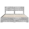 vidaXL Bedframe met lade met hoofdeinde met opslag Bewerkt hout