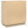 vidaXL Dressoir met plank Sonoma Eiken 71 x 34,5 x 75 cm Bewerkt hout
