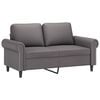 vidaXL Tweezitsbank 120 cm kunstleer grijs