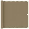 vidaXL Balkonscherm 90x500 cm HDPE taupe