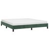 vidaXL Bedframe zonder matras 180x200 cm fluweel donkergroen