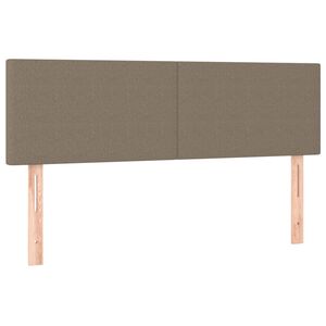 vidaXL Hoofdborden 144x5x78/88 cm stof taupe