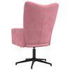 vidaXL Relaxstoel fluweel roze