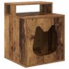 vidaXL Kattenhuis Oudhout 42,5 x 40 x 53,5 cm Bewerkt hout