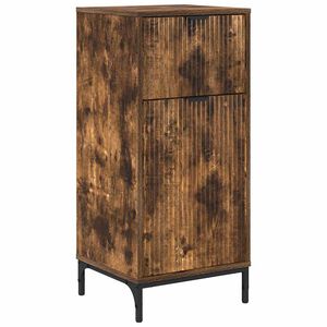 vidaXL Badkamer Kast met lade Gerookt eiken 39,5 x 36 x 88 cm