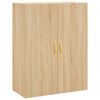 vidaXL Hoge kast 69,5x34x180 cm bewerkt hout sonoma eikenkleurig