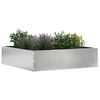 vidaXL Tuinrand Zilver 50 x 50 x 13 cm Roestvrij staal