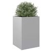 vidaXL Plantenbak 52x48x75 cm gegalvaniseerd staal zilverkleurig