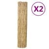 vidaXL Schermen 2 st 150x500 cm riet