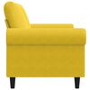 vidaXL Tweezitsbank 120 cm fluweel geel