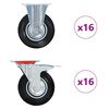 vidaXL 32 st Wielen 125 mm