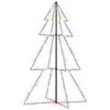 vidaXL Kegelkerstboom 200 LED's binnen en buiten 98x150 cm