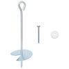vidaXL Aardeankers 10 pcs Zilverkleurig &Oslash;10 x 30 cm