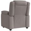 vidaXL Fauteuil verstelbaar stof taupe