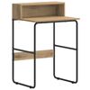 vidaXL Bureau met opbergruimte Artisanaal eiken 60 x 50 x 91 cm