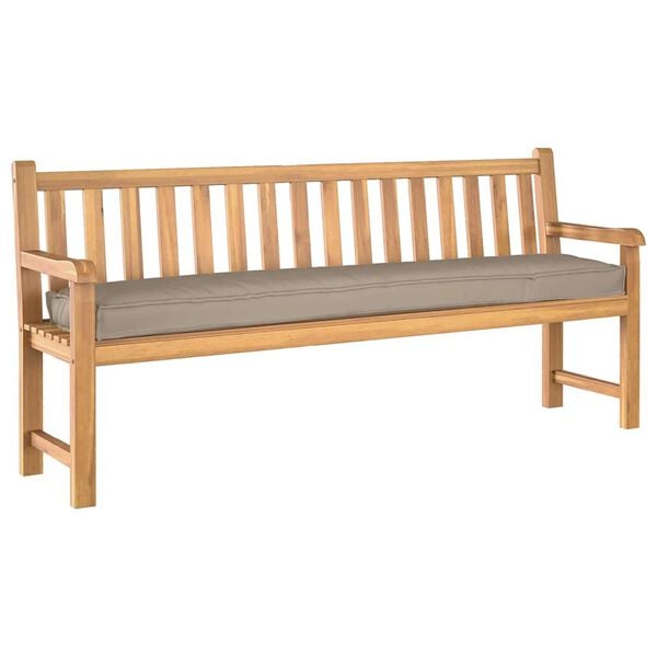 vidaXL Palet Kussen Taupe 180 x 40 x 8 cm Oxford Stof