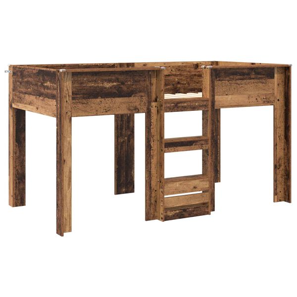 vidaXL Bunk Bed voor Kinderen Oudhout 100 x 200 cm Bewerkt hout