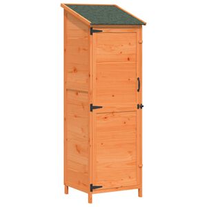 vidaXL Tuinschuur met dak Bruin 59,5 x 56 x 176,5 cm Massief Vurenhout