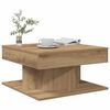 vidaXL Salontafel 55x55x30 cm bewerkt hout artisanaal eikenkleurig