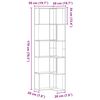 vidaXL Boekenkast 5-laags hoek 50x50x179 cm bewerkt hout oud houtkleur
