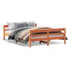 vidaXL Bedframe zonder matras massief grenenhout wasbruin 120x200 cm