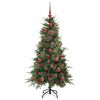 vidaXL Kunstmatige Inklapbare Kerstboom Groen 120 cm PE en PVC