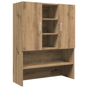vidaXL Wasmachinekast 70,5x25,5x90 cm artisanaal eikenkleur
