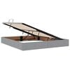 vidaXL Opslag bed met matras Lichtgrijs 180 x 200 cm Polyester