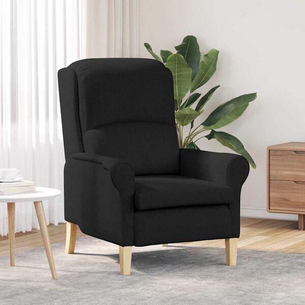 vidaXL Fauteuil Zwart 76 x 94 x 102 cm Stof